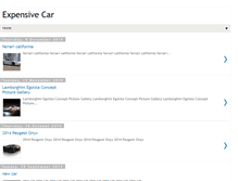 Tablet Screenshot of expensivecar1.blogspot.com