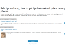 Tablet Screenshot of beautypalelips.blogspot.com