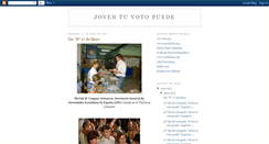 Desktop Screenshot of joventuvotopuede.blogspot.com