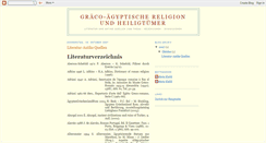 Desktop Screenshot of graeco-aegyptische-religion-literatur.blogspot.com