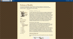 Desktop Screenshot of notionsofreality.blogspot.com