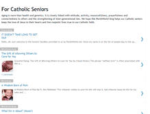 Tablet Screenshot of forcatholicseniors.blogspot.com