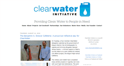 Desktop Screenshot of clearwaterinitiative.blogspot.com