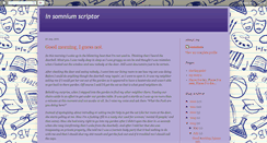 Desktop Screenshot of insomniumscriptor.blogspot.com