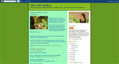 Desktop Screenshot of bellyofthegoddess.blogspot.com
