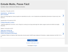 Tablet Screenshot of estudemuitopassefacil.blogspot.com