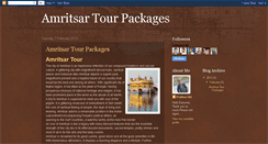 Desktop Screenshot of amritsartourpackages.blogspot.com