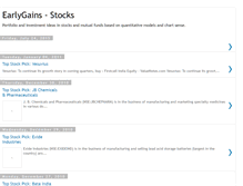 Tablet Screenshot of earlygains-stocks.blogspot.com