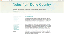 Desktop Screenshot of notesfromdunecountry.blogspot.com