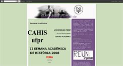 Desktop Screenshot of cahisufpr.blogspot.com