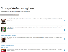 Tablet Screenshot of birthday-cake-decorating-ideas.blogspot.com