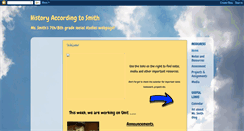 Desktop Screenshot of historyaccordingtosmith.blogspot.com