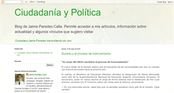 Desktop Screenshot of ciudadanojaimeparedes.blogspot.com