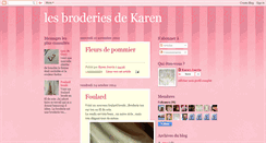 Desktop Screenshot of karenbroderie.blogspot.com