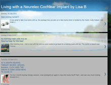 Tablet Screenshot of livingwithaneureleccochlearimplant.blogspot.com