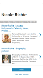 Mobile Screenshot of nicole-richie-bio.blogspot.com