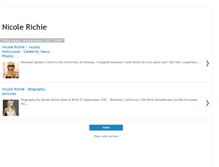 Tablet Screenshot of nicole-richie-bio.blogspot.com