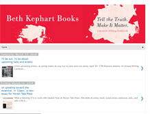 Tablet Screenshot of beth-kephart.blogspot.com