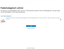 Tablet Screenshot of foedselsdagskort.blogspot.com