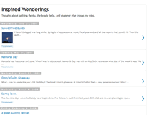 Tablet Screenshot of inspiredwonderings.blogspot.com