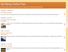 Tablet Screenshot of getmoneyonlinefree.blogspot.com