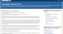 Desktop Screenshot of freewarepicks.blogspot.com