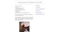 Desktop Screenshot of chocolate-martini-recipe.blogspot.com