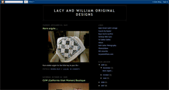 Desktop Screenshot of lacyandwilliamoriginaldesigns.blogspot.com