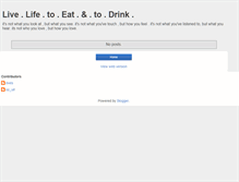 Tablet Screenshot of eatnlive.blogspot.com