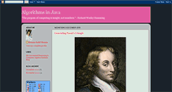 Desktop Screenshot of algorithmsinjava.blogspot.com
