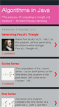 Mobile Screenshot of algorithmsinjava.blogspot.com