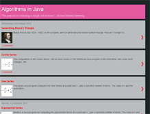 Tablet Screenshot of algorithmsinjava.blogspot.com
