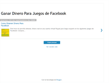 Tablet Screenshot of dinero-para-facebook.blogspot.com