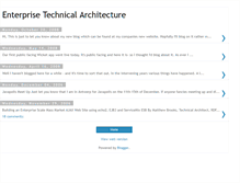Tablet Screenshot of enterprise-technical-architecture.blogspot.com