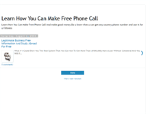Tablet Screenshot of legitbizfreecall.blogspot.com