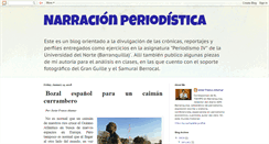 Desktop Screenshot of narracionperiodistica.blogspot.com