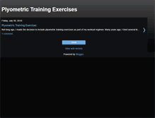 Tablet Screenshot of plyometric-training-exercises.blogspot.com