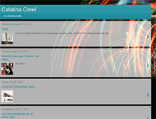 Tablet Screenshot of catalinacreel.blogspot.com