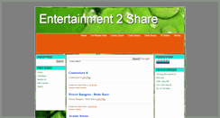 Desktop Screenshot of entertainment2share-games.blogspot.com