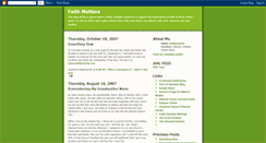 Desktop Screenshot of cccfaithmatters.blogspot.com