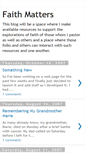Mobile Screenshot of cccfaithmatters.blogspot.com