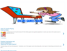 Tablet Screenshot of onlinegamesdiary.blogspot.com