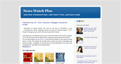 Desktop Screenshot of newswatchplus.blogspot.com