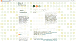 Desktop Screenshot of ethicalfashionista.blogspot.com