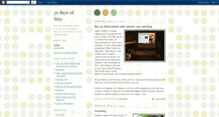 Desktop Screenshot of 31daysofmay.blogspot.com