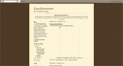 Desktop Screenshot of ilgeolaboratorio.blogspot.com