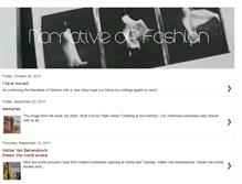 Tablet Screenshot of narrativeoffashion.blogspot.com