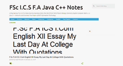 Desktop Screenshot of fscnotes0.blogspot.com