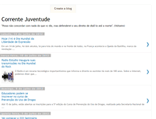 Tablet Screenshot of correntejuventude.blogspot.com