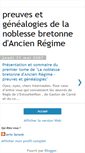 Mobile Screenshot of preuvesdelanoblessebretonne.blogspot.com